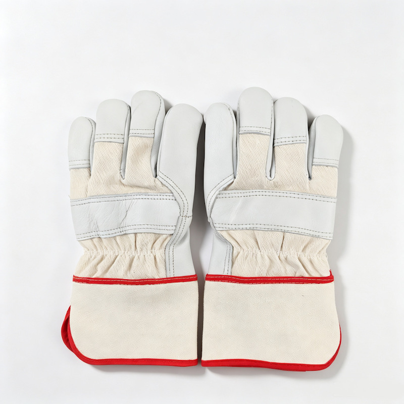 Top grain cowhide leather work gloves
