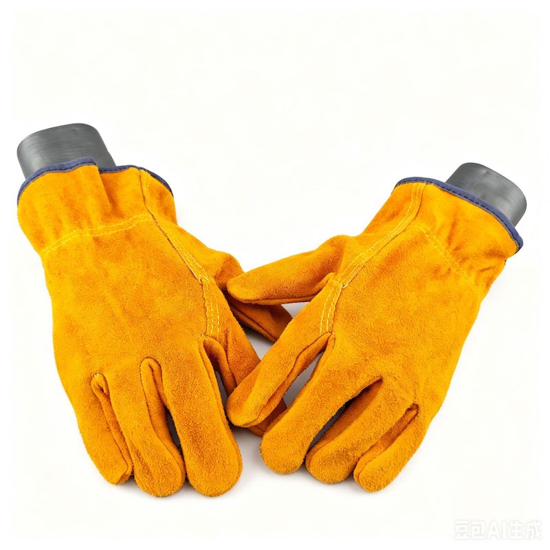 Heat resistant & anti-slip leather gloves for light welding, construction and gardening Heat resistant & anti-slip leather gloves for light welding, construction and gardening